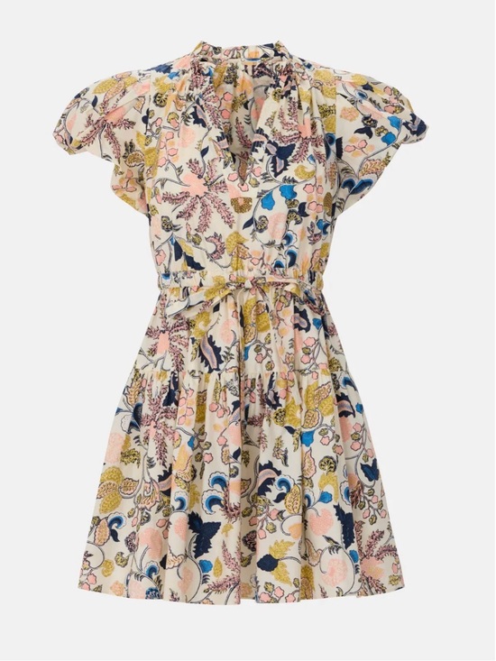 Ulla Johnson Dresses & Skirts - NWT Size 4 Ulla Johnson Pink Paisley Mini Dress with Navy & Mustard Accents